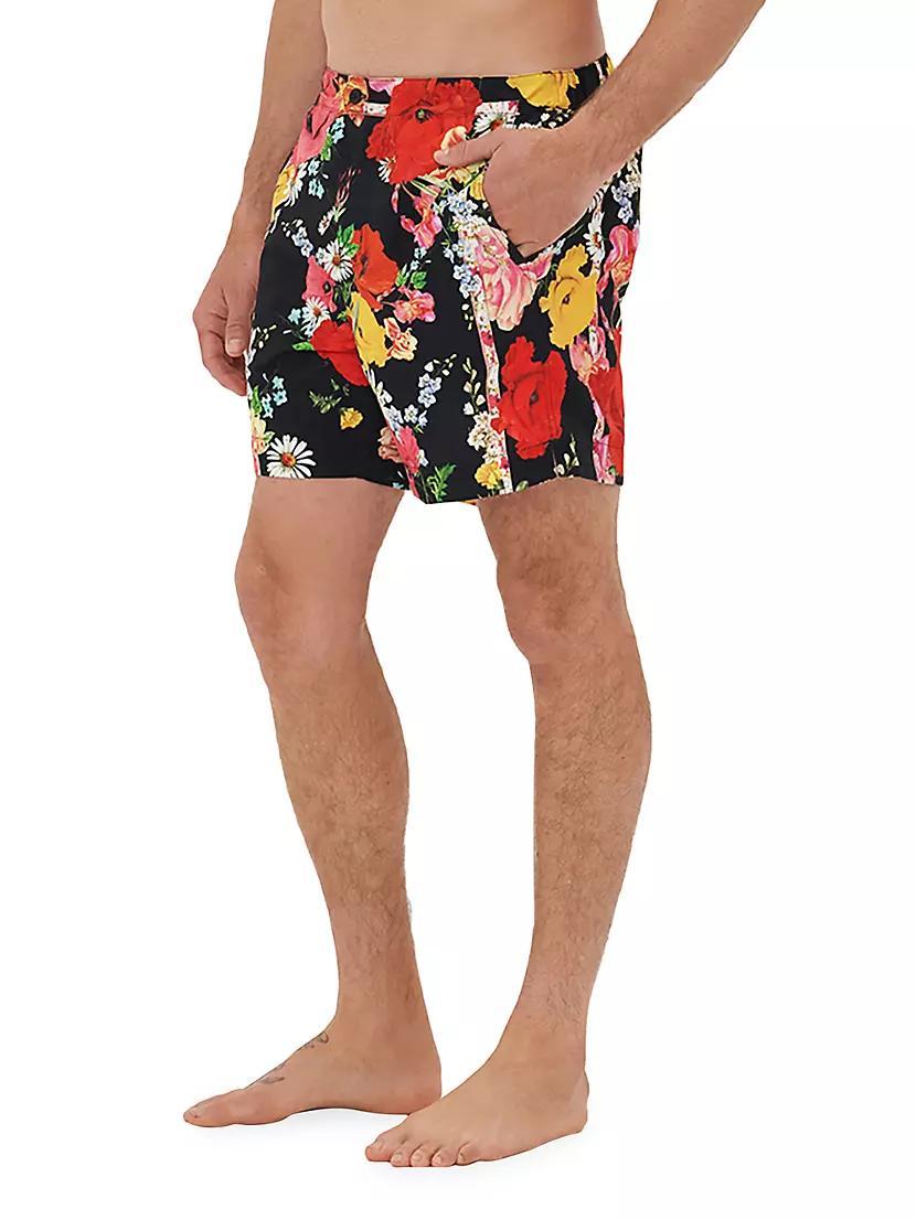 Adieu Yesterday Floral Swim Shorts Product Image