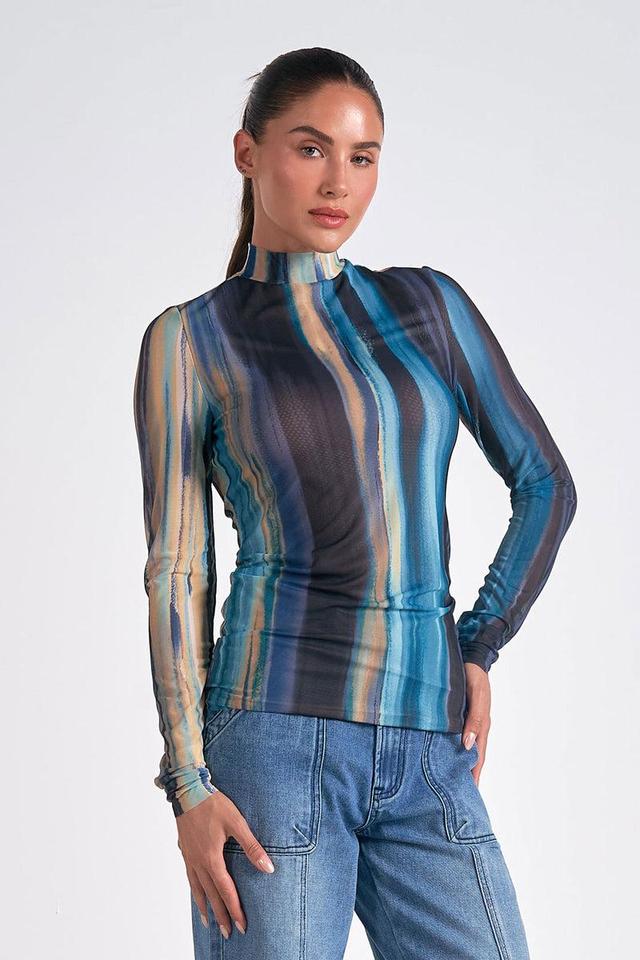 Oslo Blue Dip Dyed Top Product Image