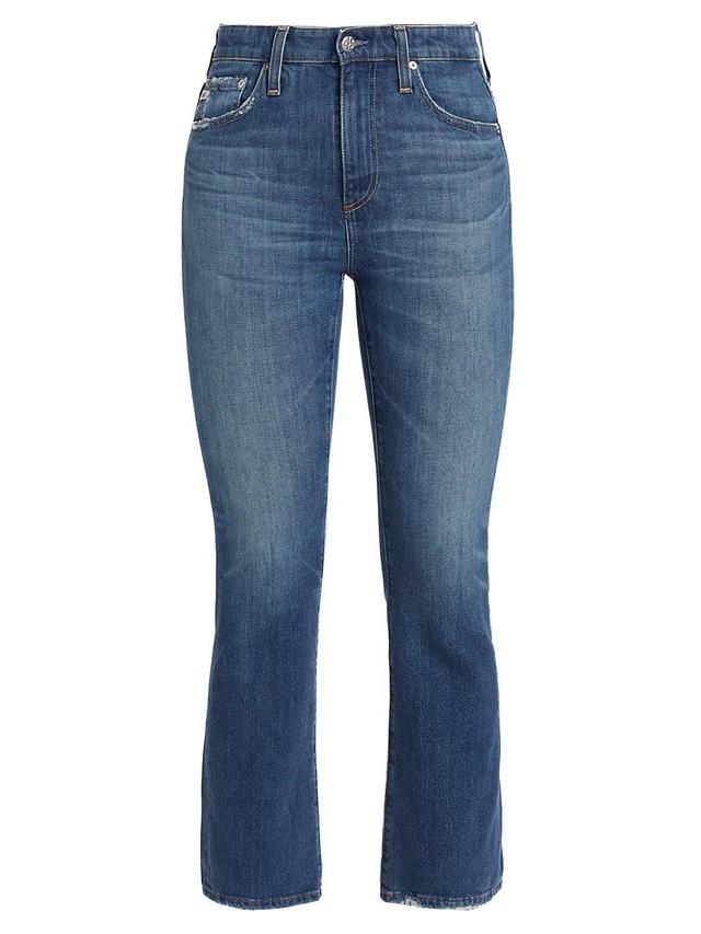 Womens Farrah Cropped Boot-Cut Jeans Product Image