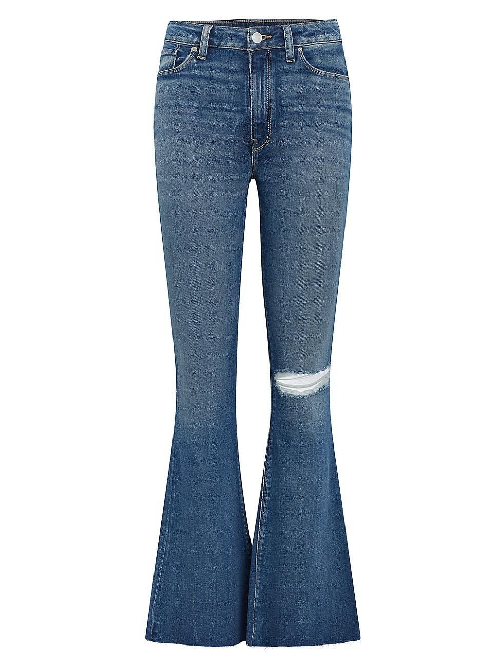 Womens Holly High-Rise Flared Jeans Product Image