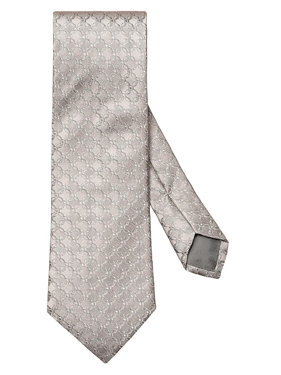 Mens Floral Jacquard Silk Tie Product Image