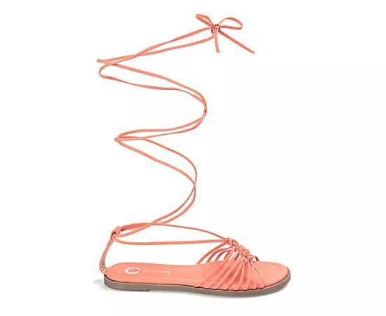 Journee Collection Womens Jess Tie-Up Sandals Product Image