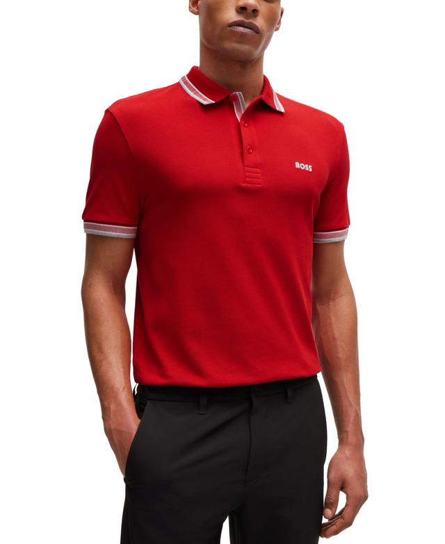 Boss by Hugo Boss Mens Contrast Logo Polo Shirt Product Image