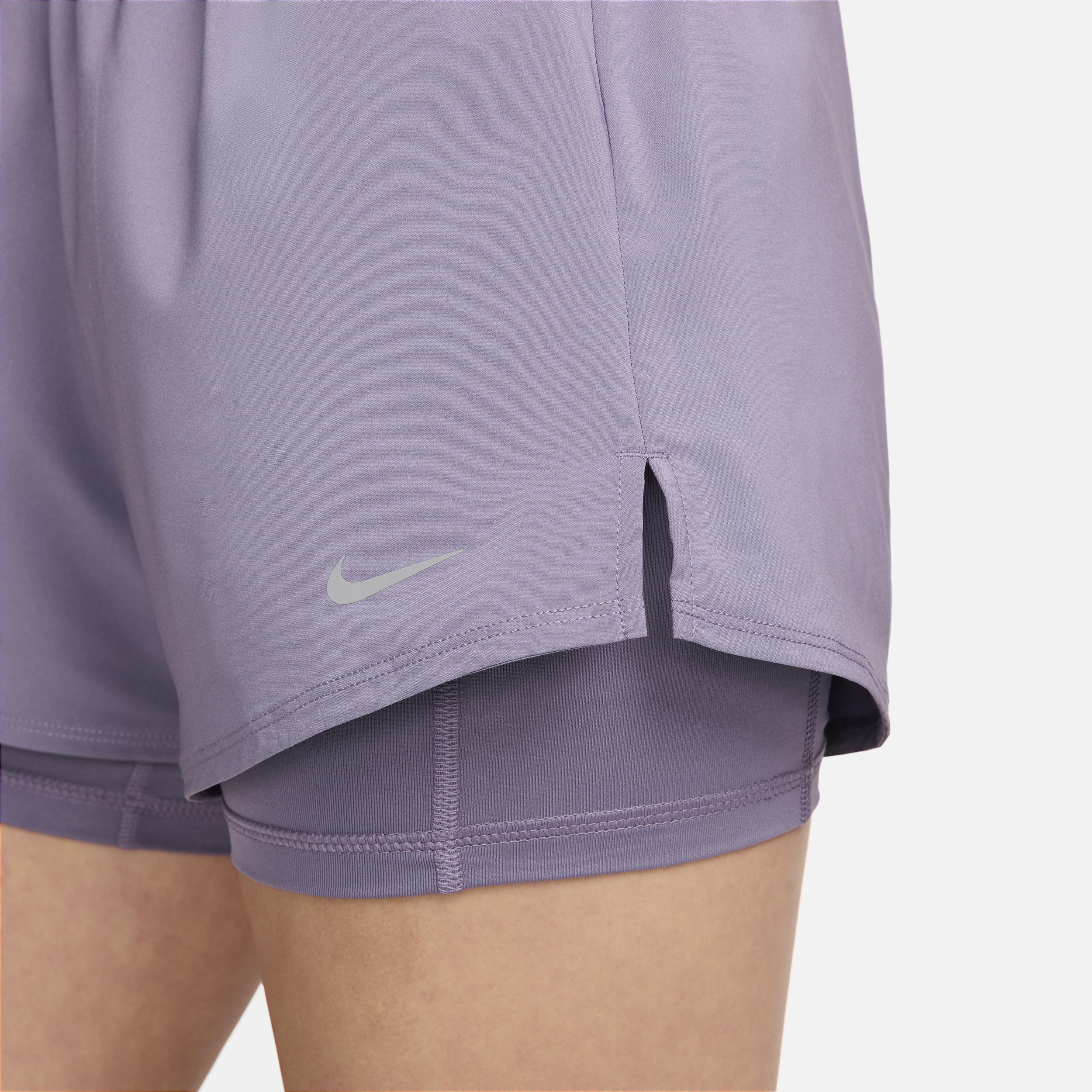 Nike Womens One Dri-FIT High-Waisted 3 2-in-1 Shorts Product Image