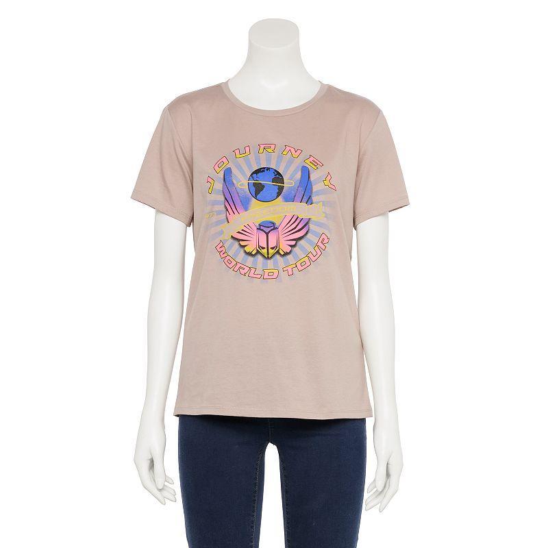 Womens Journey Tour Graphic Tee, Girls Brown Product Image