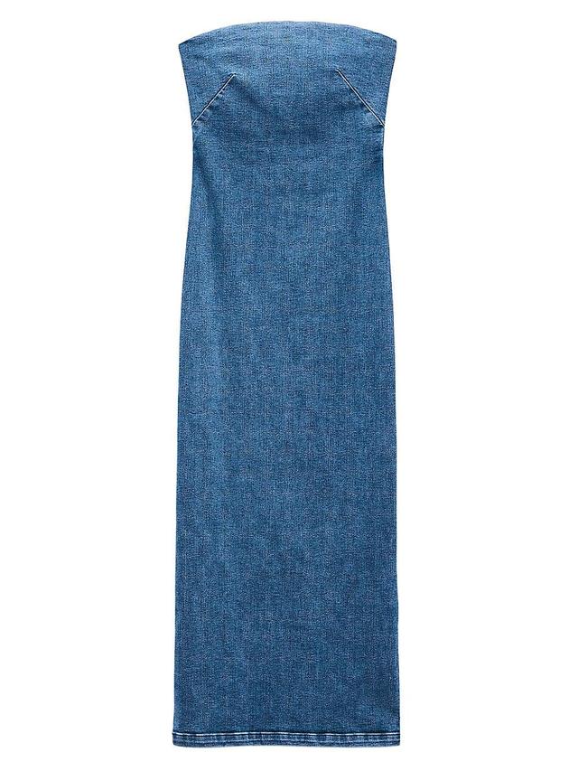 rag & bone Jasmine Strapless Denim Midi Dress Product Image