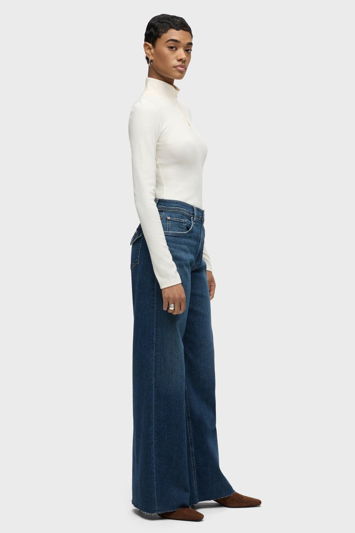 Jodie Loose Fit Wide Leg w/ Flap Jean Female Product Image