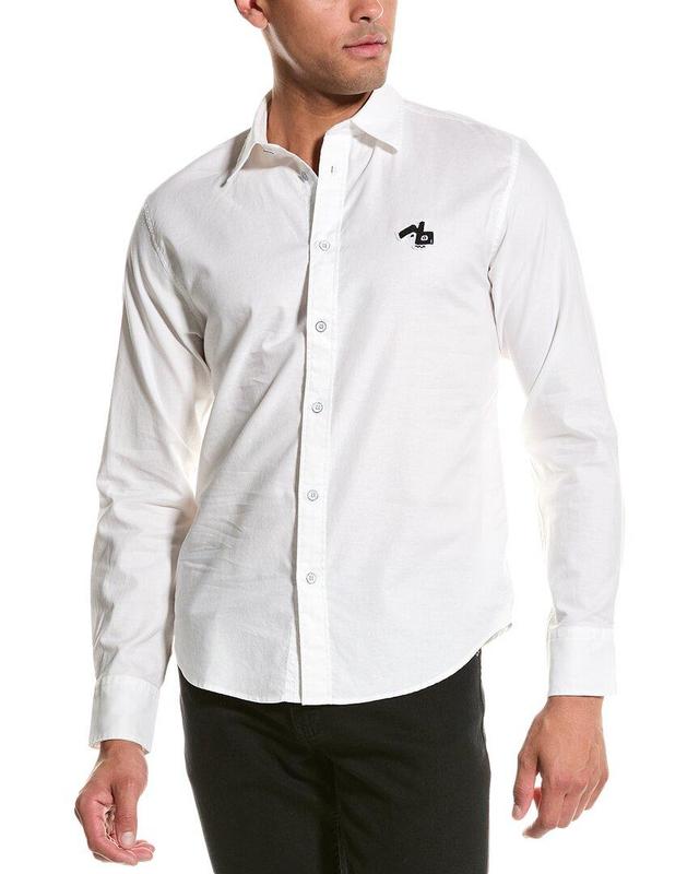 Tomlin Monster Oxford Shirt In White Product Image