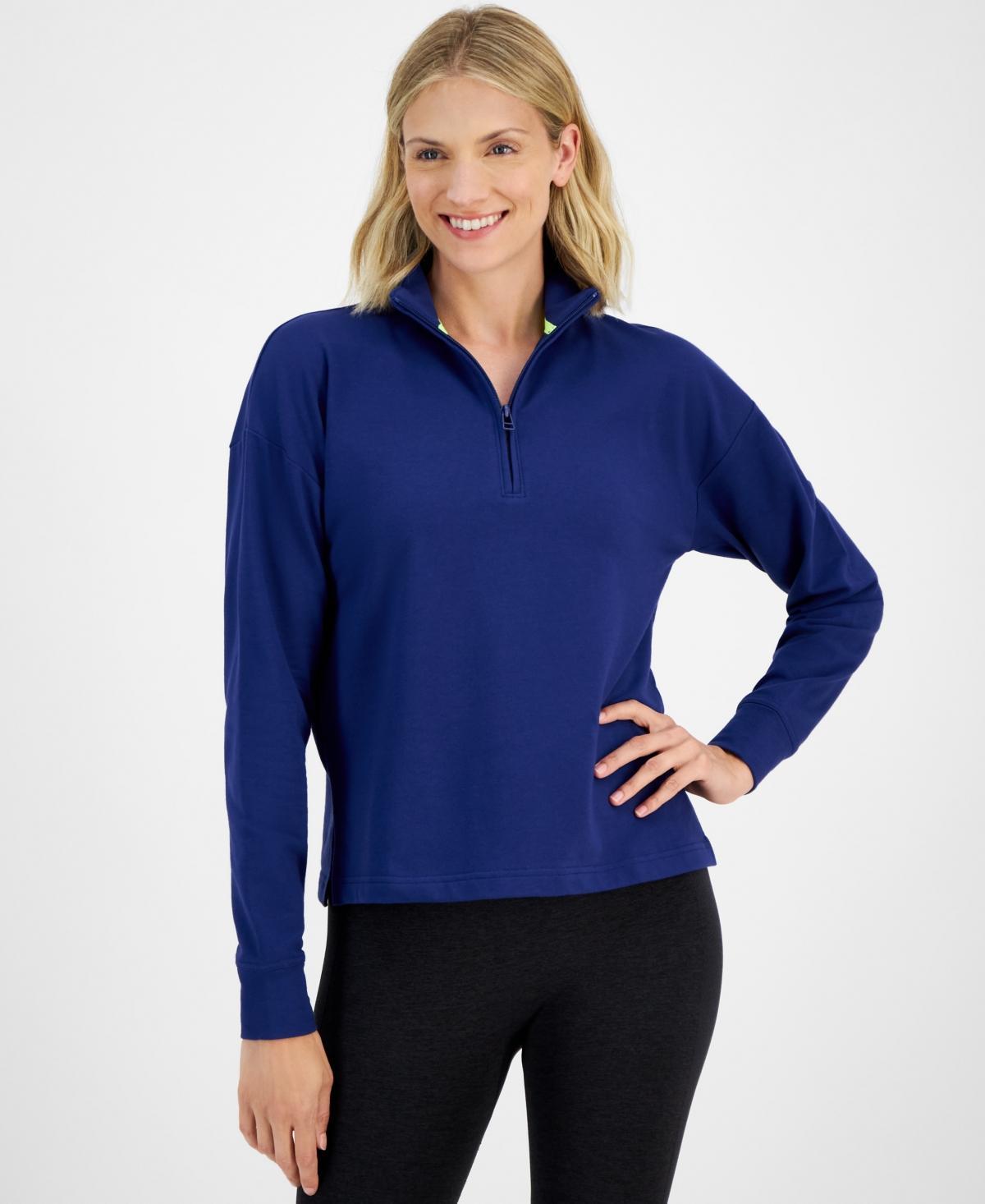 Id Ideology Womens Comfort Quarter-Zip Top, Created for Macys Product Image