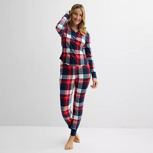 Womens Sonoma Goods For Life 2-pc. Thermal Pajama Top & Pajama Bottoms Set Product Image