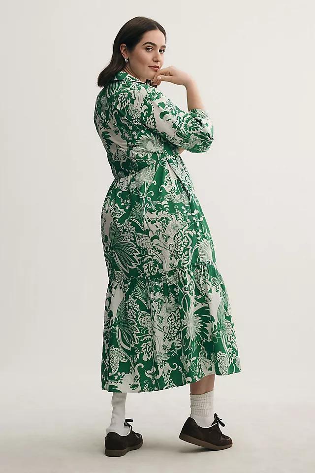 The Bettina Tiered Shirt Dress by Maeve Product Image