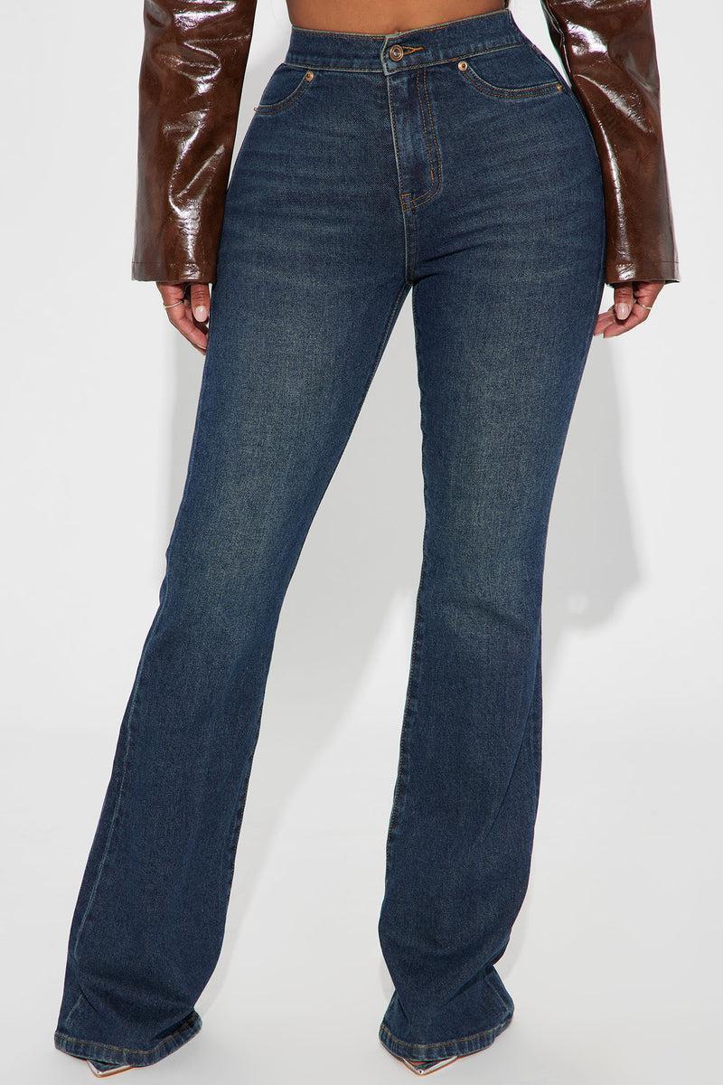 Get You Off My Mind Stretch Flare Jeans - Dark Wash Product Image