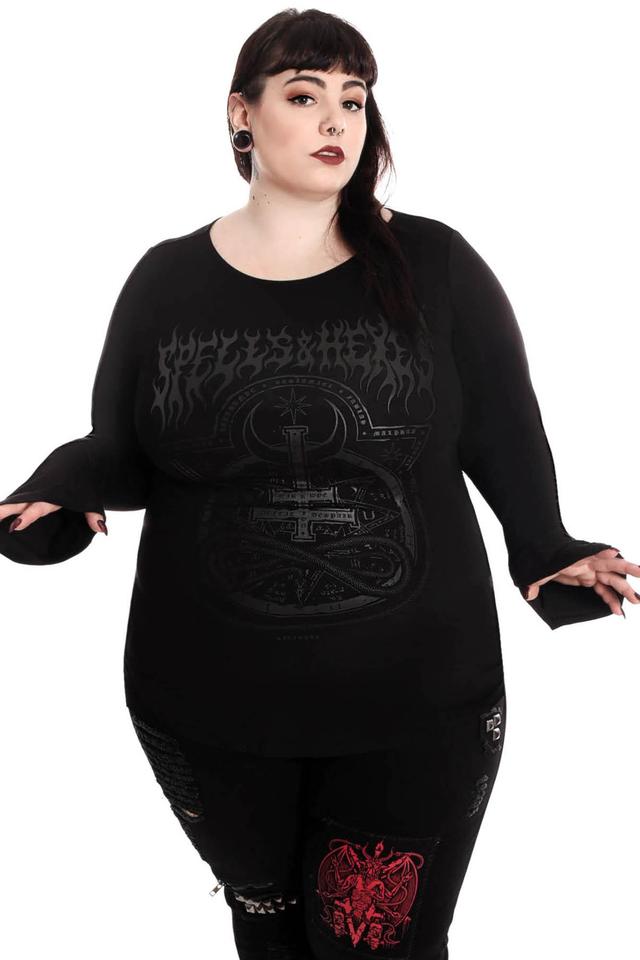 Leya Long Sleeve Top [PLUS] - Resurrect Female Product Image