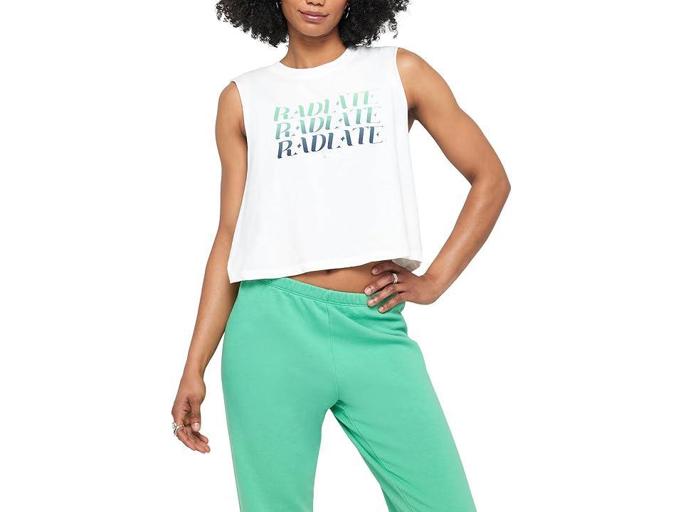 Spiritual Gangster FAN RADIATE CALLIE CROP TANK Women's Clothing Product Image