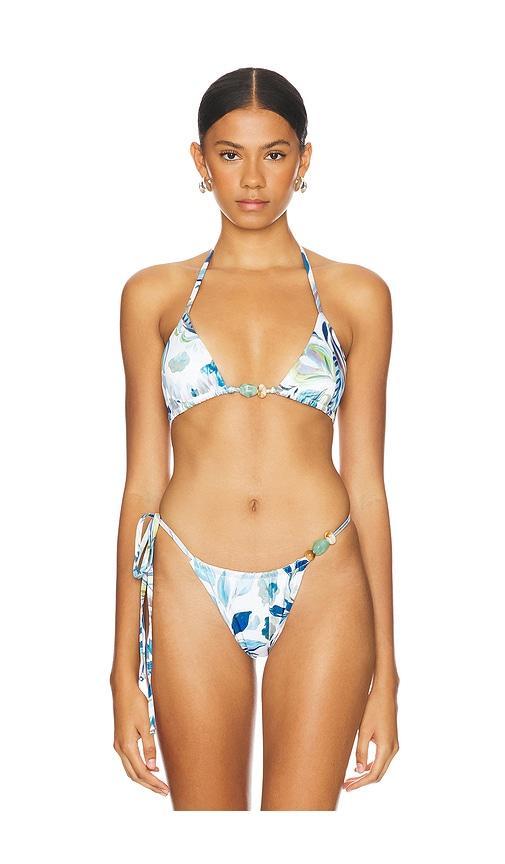 Lila String Triangle Bikini Top Product Image