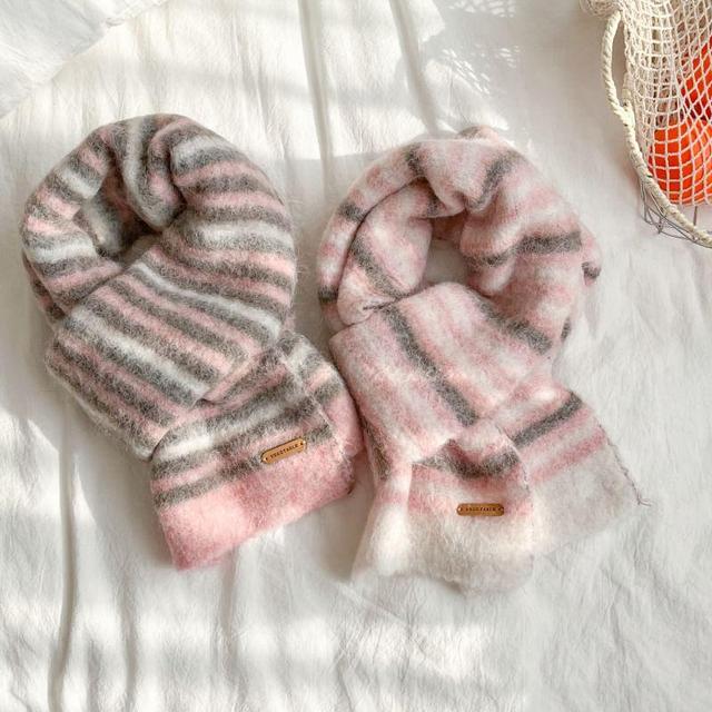 Striped Wool Scarf Product Image