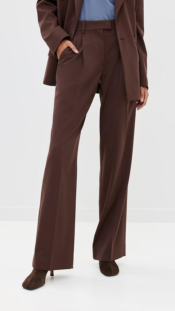 Another Tomorrow Relaxed Wide Leg Pants | Shopbop Product Image