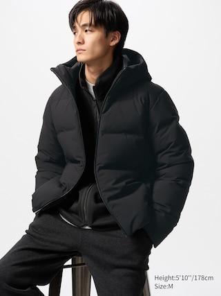 Mens Seamless Down Parka Black XS UNIQLO US Product Image