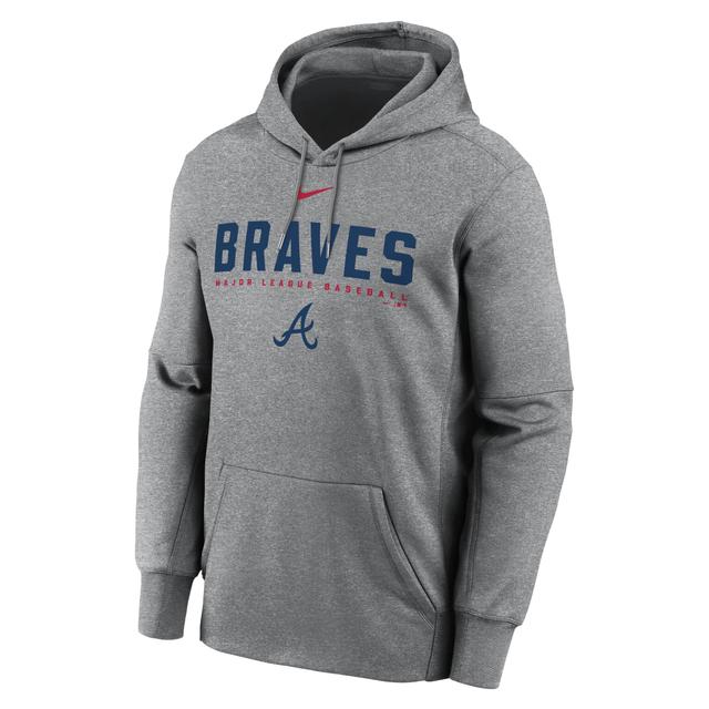 Mens Atlanta Braves Mens Nike Therma MLB Pullover Hoodie Product Image