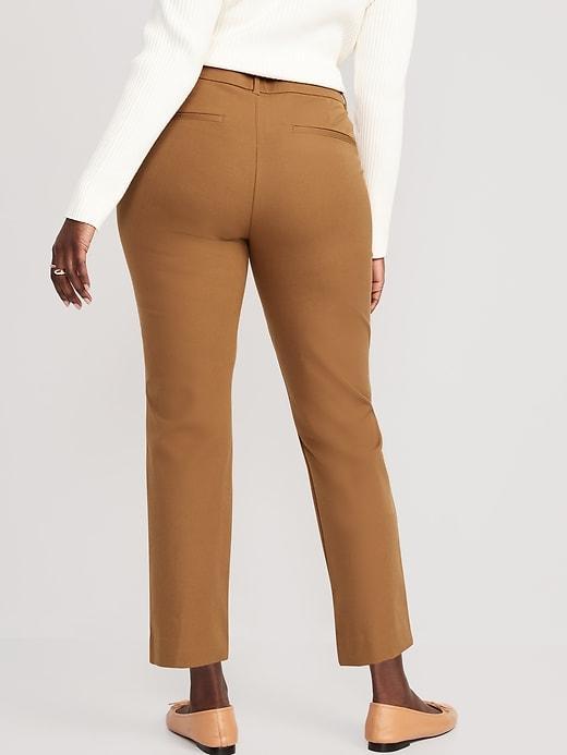 High-Waisted Pixie Straight Pants Product Image