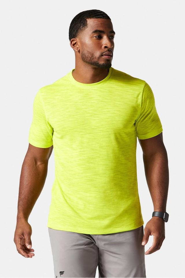 Fabletics Men The Front Row Tee male Acid Green Size XS Product Image