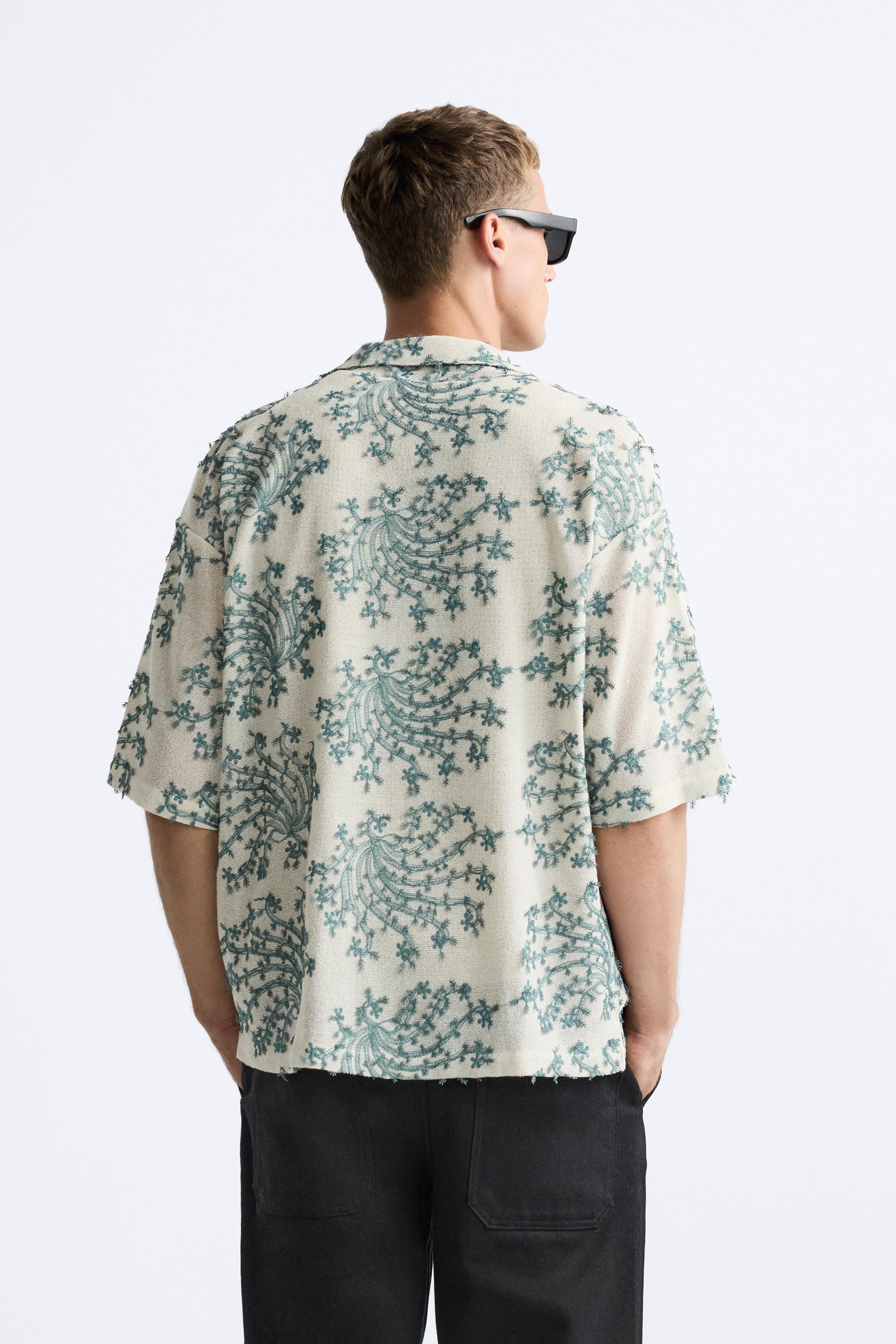 FLORAL EMBROIDERED SHIRT Product Image