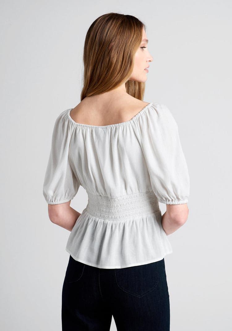 Seaside Picnic Peplum Top Product Image