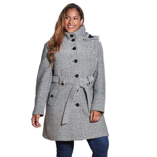 Gallery Belted Hooded Coat Product Image