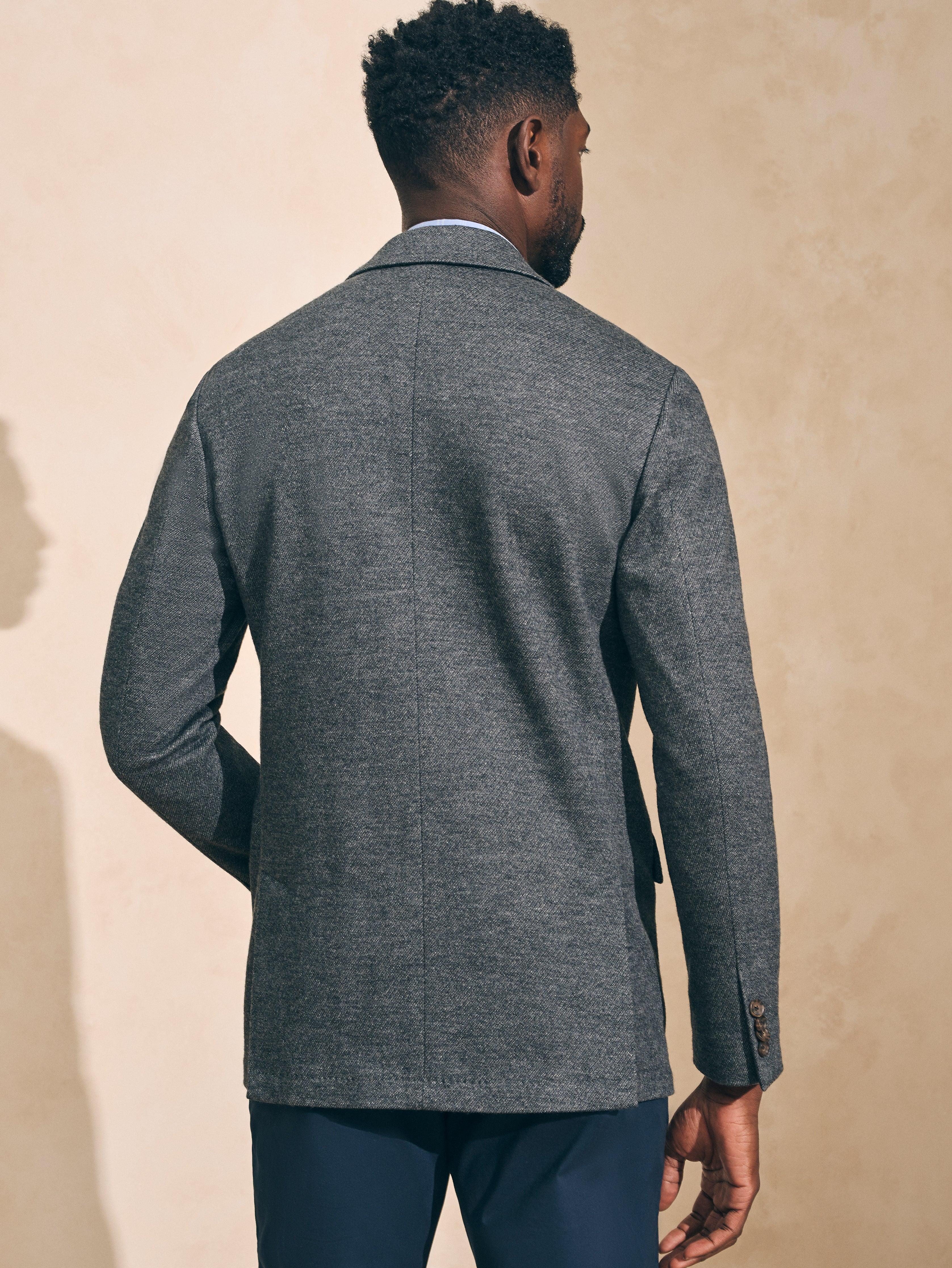 Reserve Twill Knit Blazer - Grey Marl Twill Male Product Image