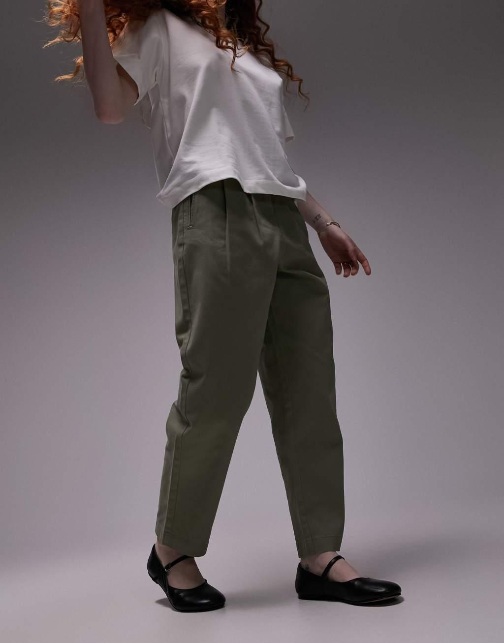 Topshop high rise peg pants Product Image