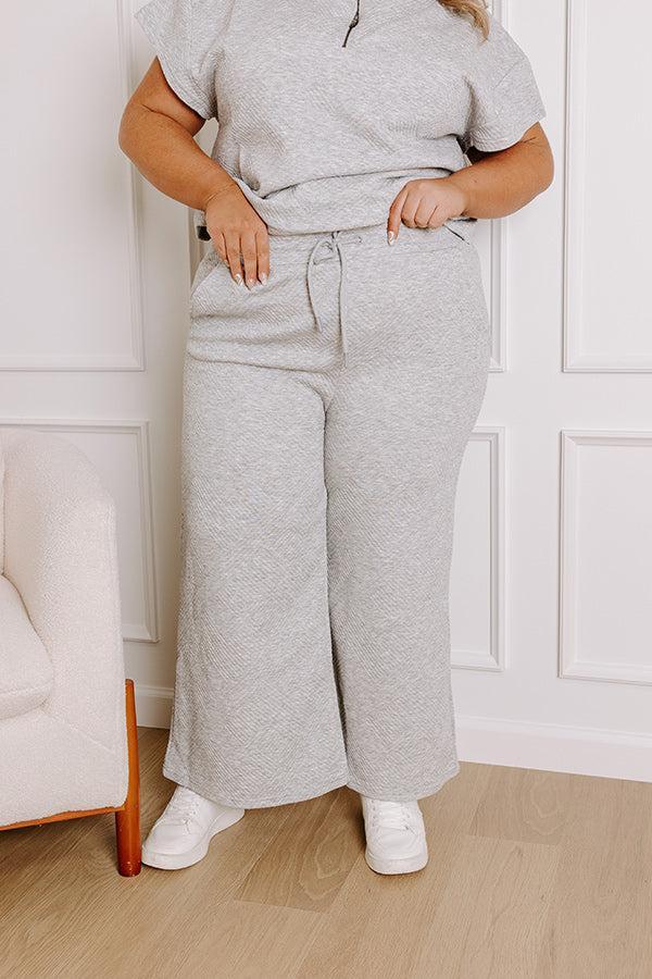 Lattes First High Waist Trousers in Grey Curves Product Image