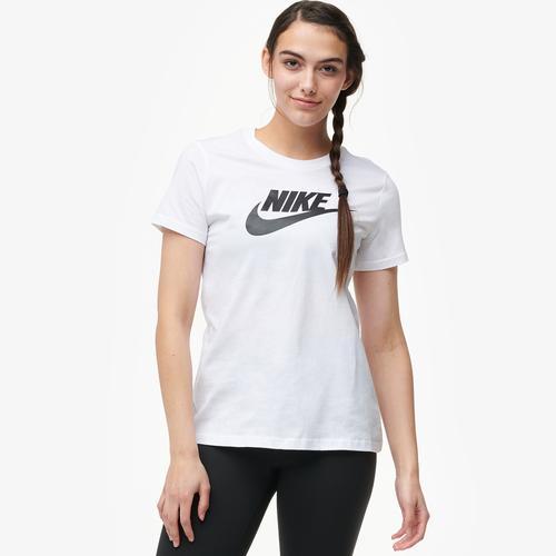 Nike Womens Essential Icon Futura T-Shirt - White/Black/Black product image