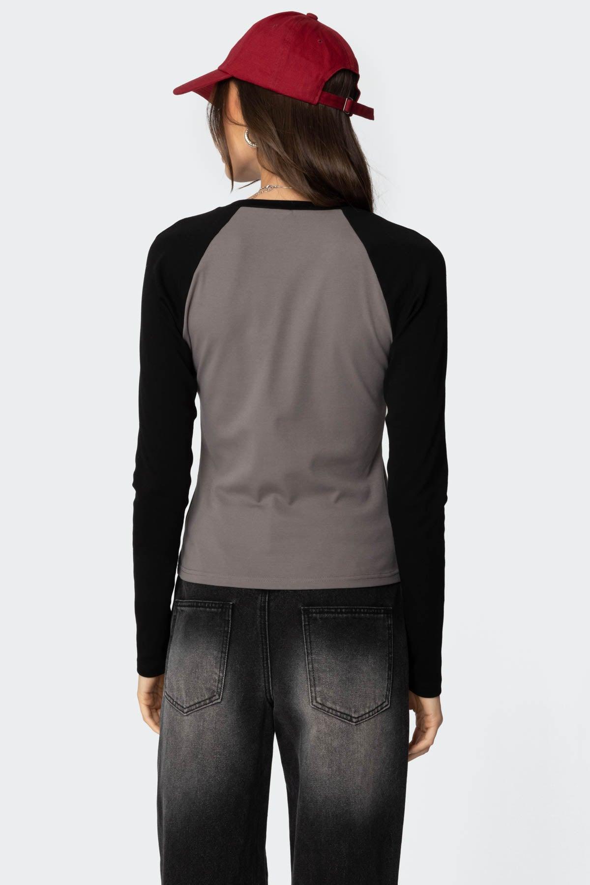 Tommi Raglan Long Sleeve T Shirt Product Image