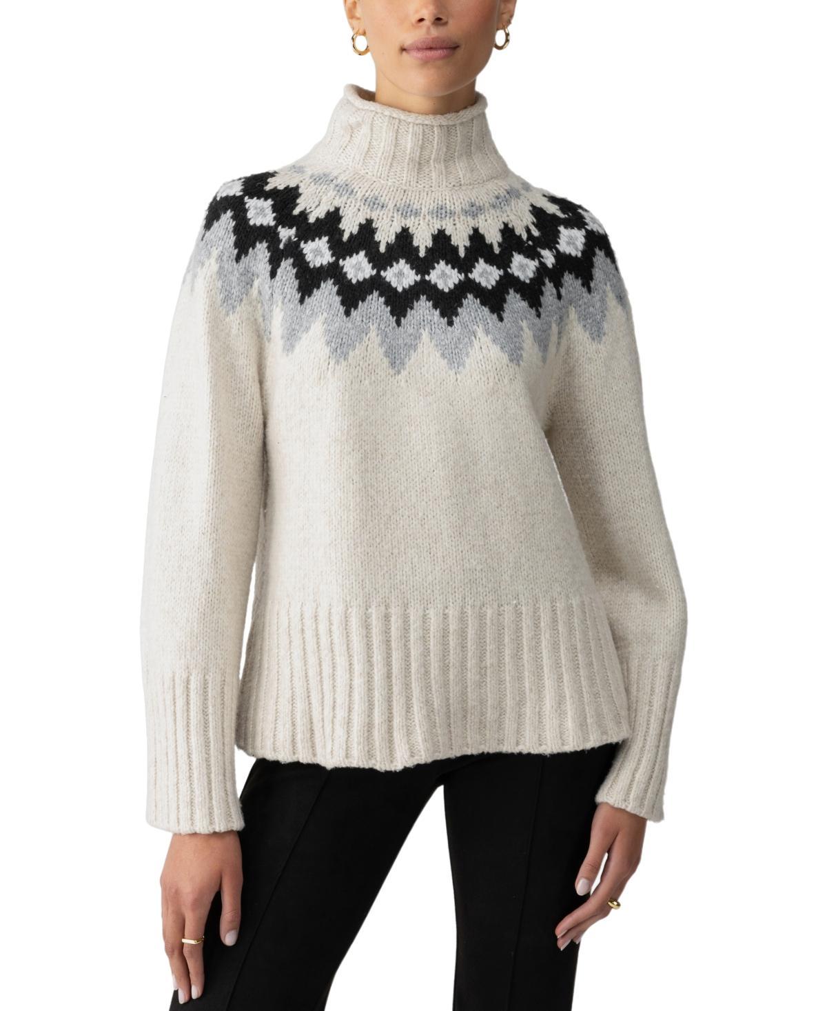 Sanctuary Womens Tis The Season Fair Isle Turtleneck Sweater Product Image