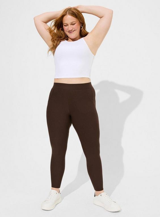 High-Rise Full Length Signature Waist Fleece-Lined Pocket Legging product image