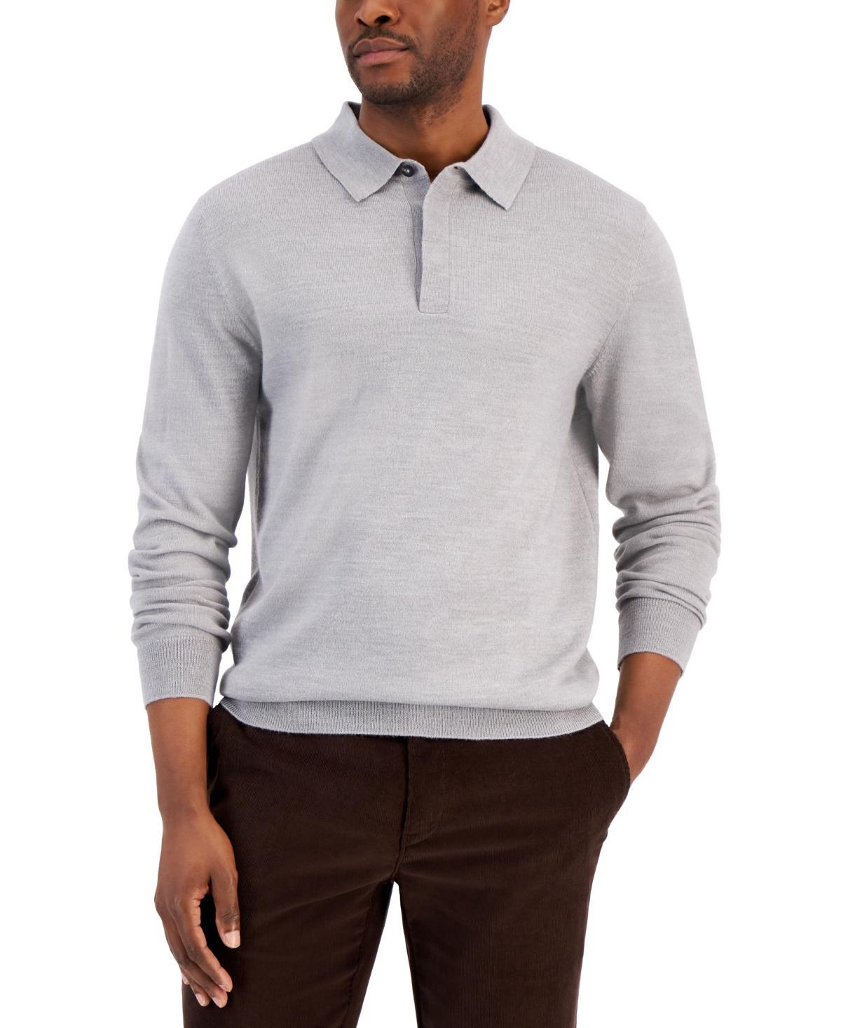 Club Room Mens Merino Wool Blend Polo Sweater, Created for Macys Product Image