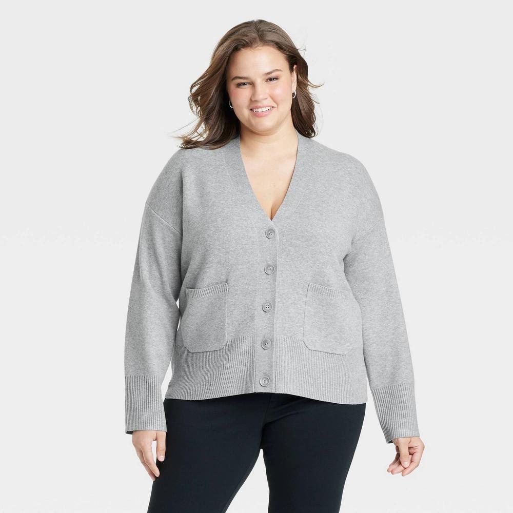 Womens Cozy Knit Everyday Cardigan - A New Day 4X Product Image