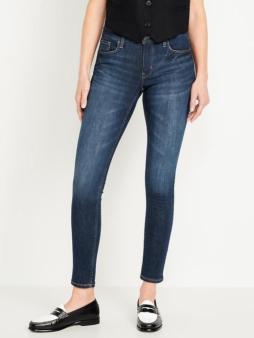 Mid-Rise Rockstar Super-Skinny Jeans Product Image