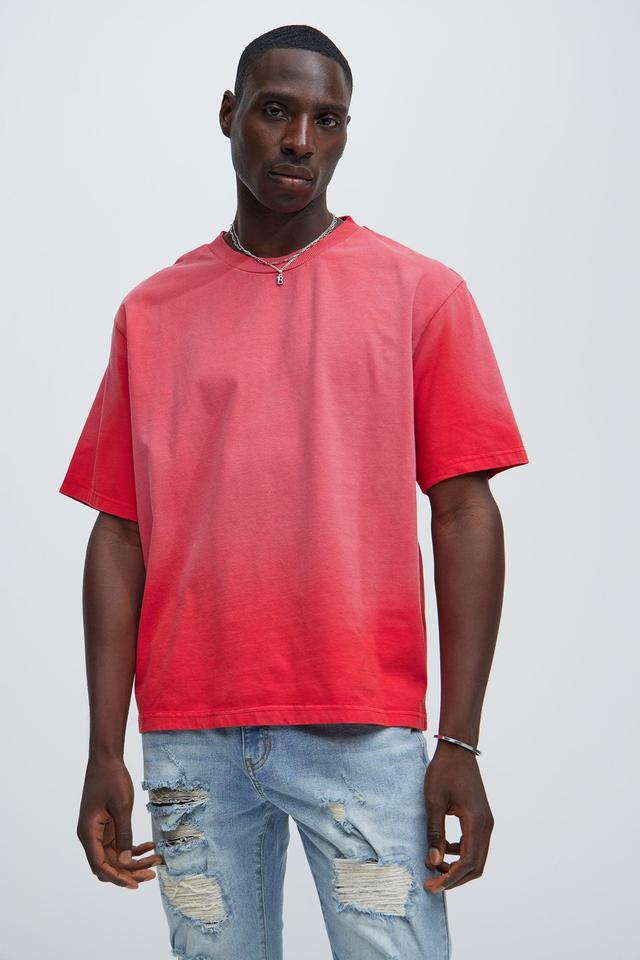 Dion Relaxed Tee - Red Product Image