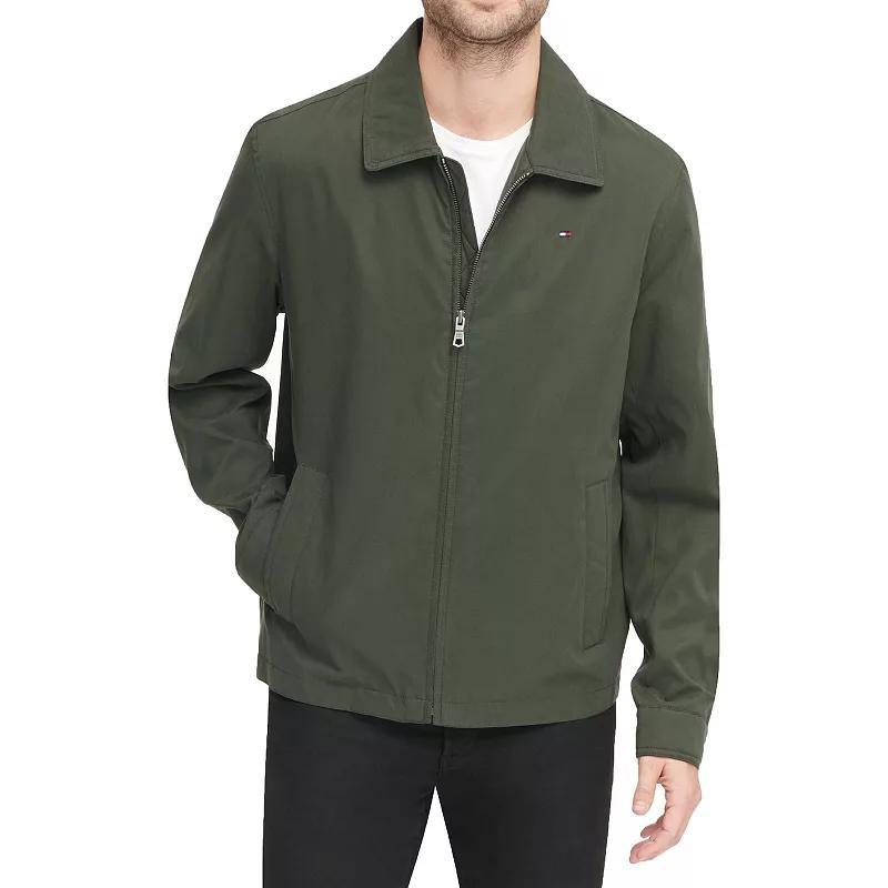 Tommy Hilfiger Mens Classic Front-Zip Filled Micro-Twill Jacket Product Image