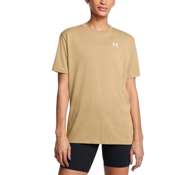 Womens Under Armour Oversized Boyfriend Logo Short Sleeve Tee Product Image