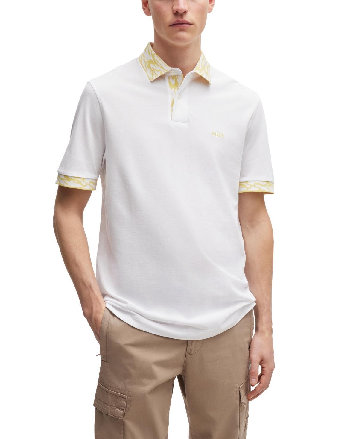 Mens Cotton-Pique Polo T-Shirt Product Image