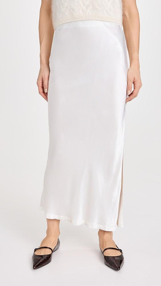 Enza Costa Satin Bias Skirt | Shopbop Product Image