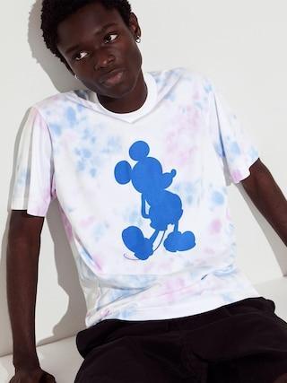 Mens Mickey Stands Ut (Short-Sleeve Graphic T-Shirt) Blue 2XS UNIQLO US Product Image