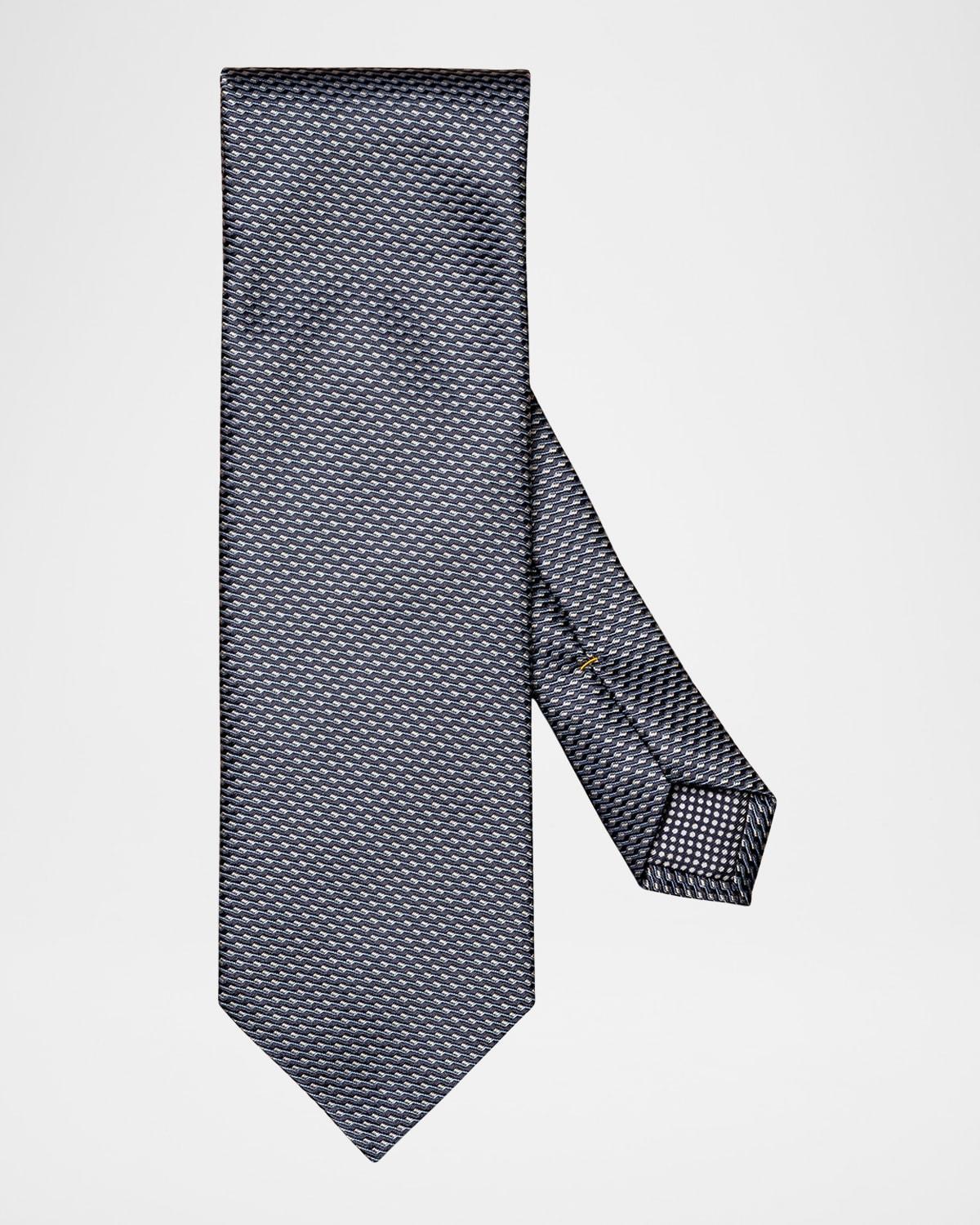 Mens Geometric Silk Tie Product Image