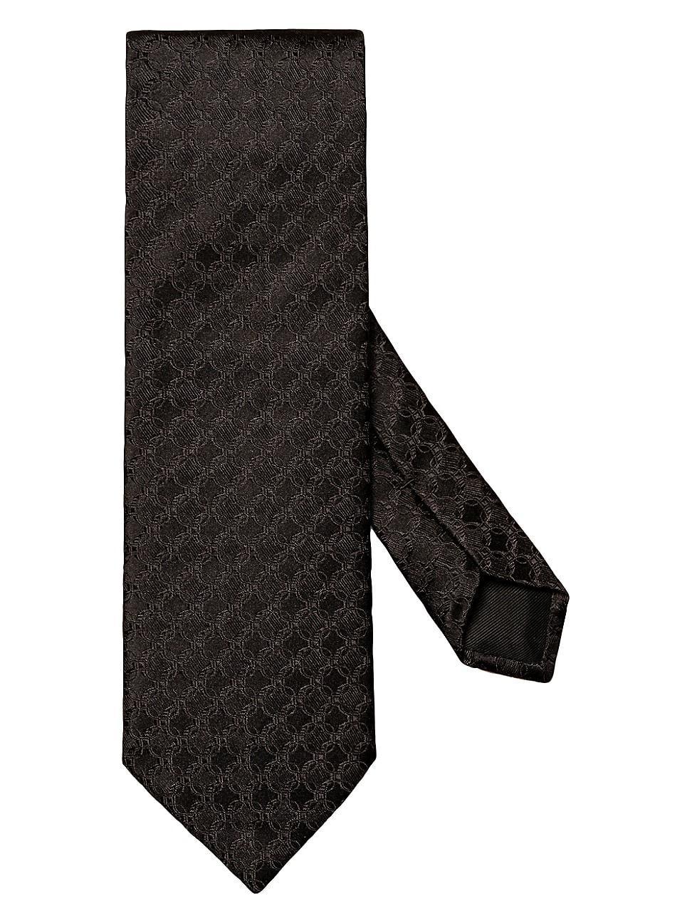 Mens Floral Jacquard Silk Tie Product Image