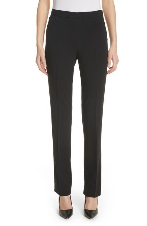 Akris punto Francoise Wool Straight Leg Pants Product Image