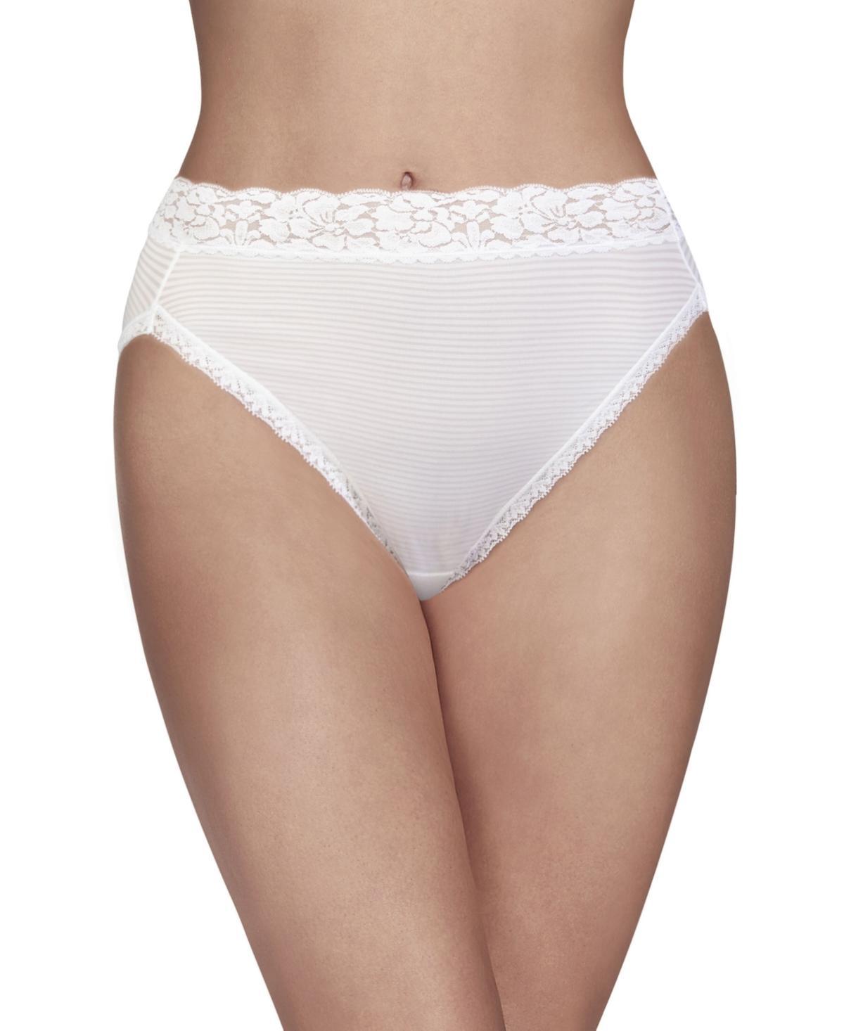 Vanity Fair Womens Flattering Lace Hi-Cut Panty Underwear 13280, extended sizes available Product Image