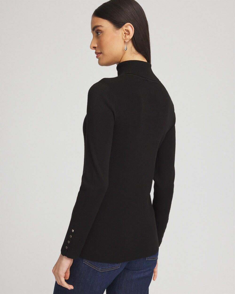 Women's Ecovero Button Cuff Turtleneck Sweater Product Image