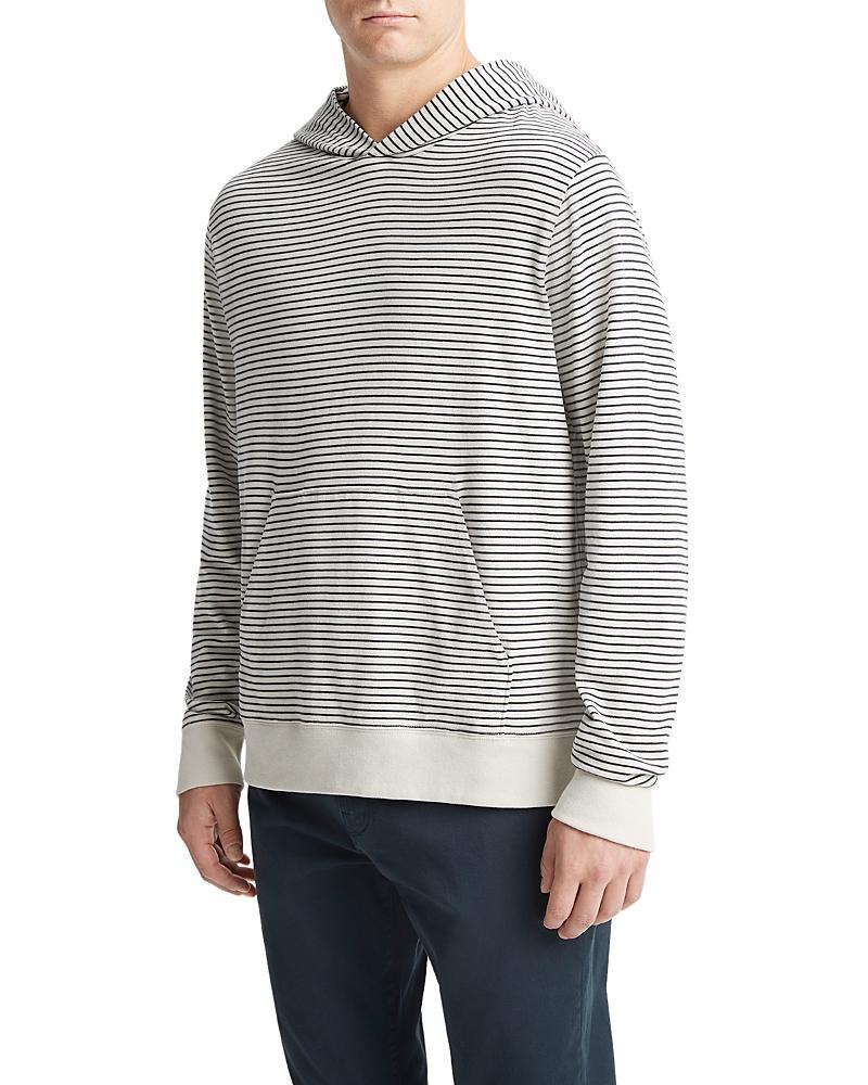 Vince Stripe Cotton Jersey Hoodie Product Image